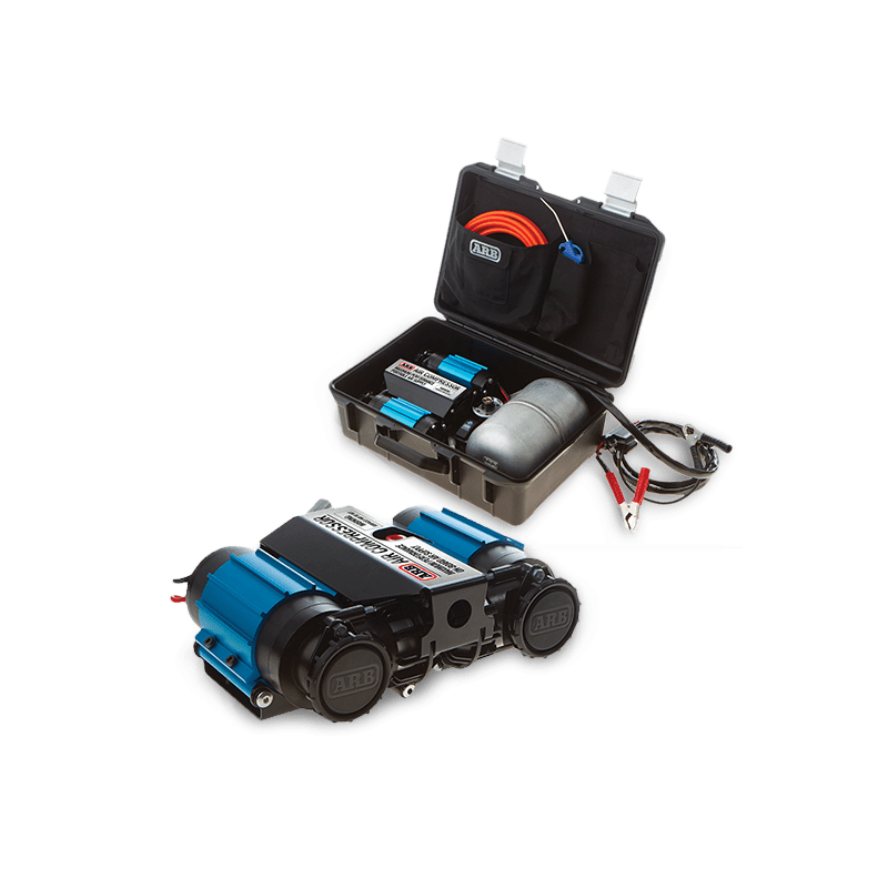 Compresor doble ARB 12v 174L/min - caja con reserva de 4L 12V