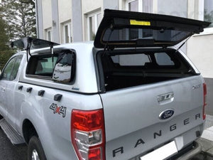 Hardtop Aeroklas (Ventanas abatibles) - Ford Ranger Extra Cab 2012 to 2022