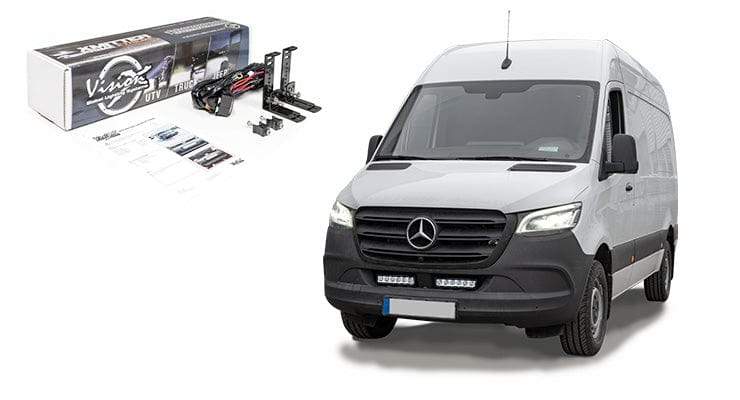 Kit 2 barras 6LEDs Vision-X delantero Mercedes Sprinter 2018+