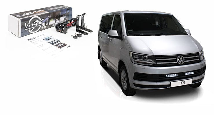 Kit de 2 barras/rampa Vision-X XPR-6 LED - Volkswagen Transporter T6 2016+ - Compatible con radar de colisión