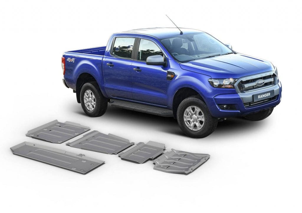 Juego de 5 protectores de aluminio RIVAL - 6mm - Ford Ranger 2012+