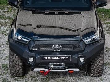 Pare-chocs avant Rival en Aluminium - avec feux LED - Toyota Hilux 2021+