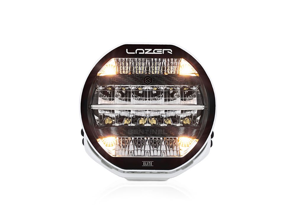 24 LED Lazer luz blanca - Sentinel 9" + Luces de posición - CE aprobado