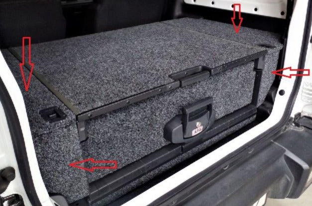 Kit embellecedor de cajón ARB 845X790 para Suzuki Jimny 2018+.