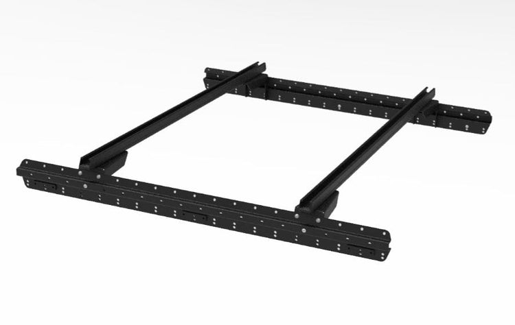 Soporte para Bed Truck (parte inferior) + 3 barras de techo cuadradas 1500mm Rhinorack - Cabina extra